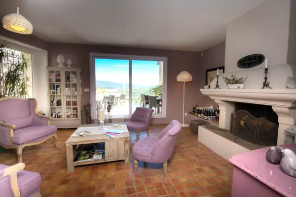 Living room at La Bastide de Caseneuve